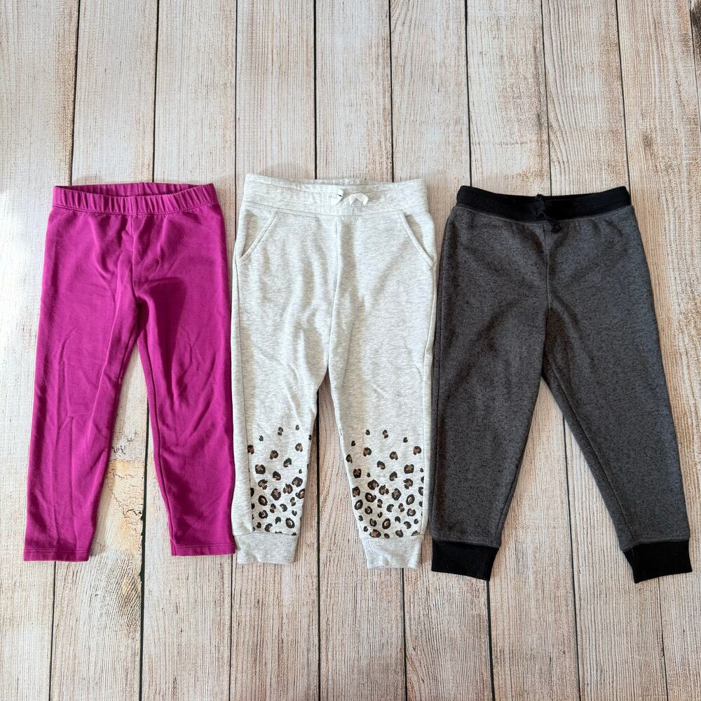 Set of 3 - Girls 4T - Jumping Beans - Fleece Leggings